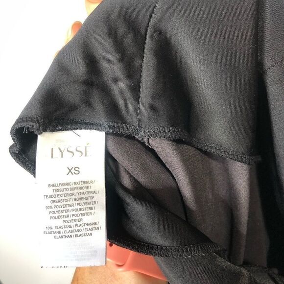 Lysse Black Faux Suede Feel Leggings Tummy Tuck - Picture 10 of 11